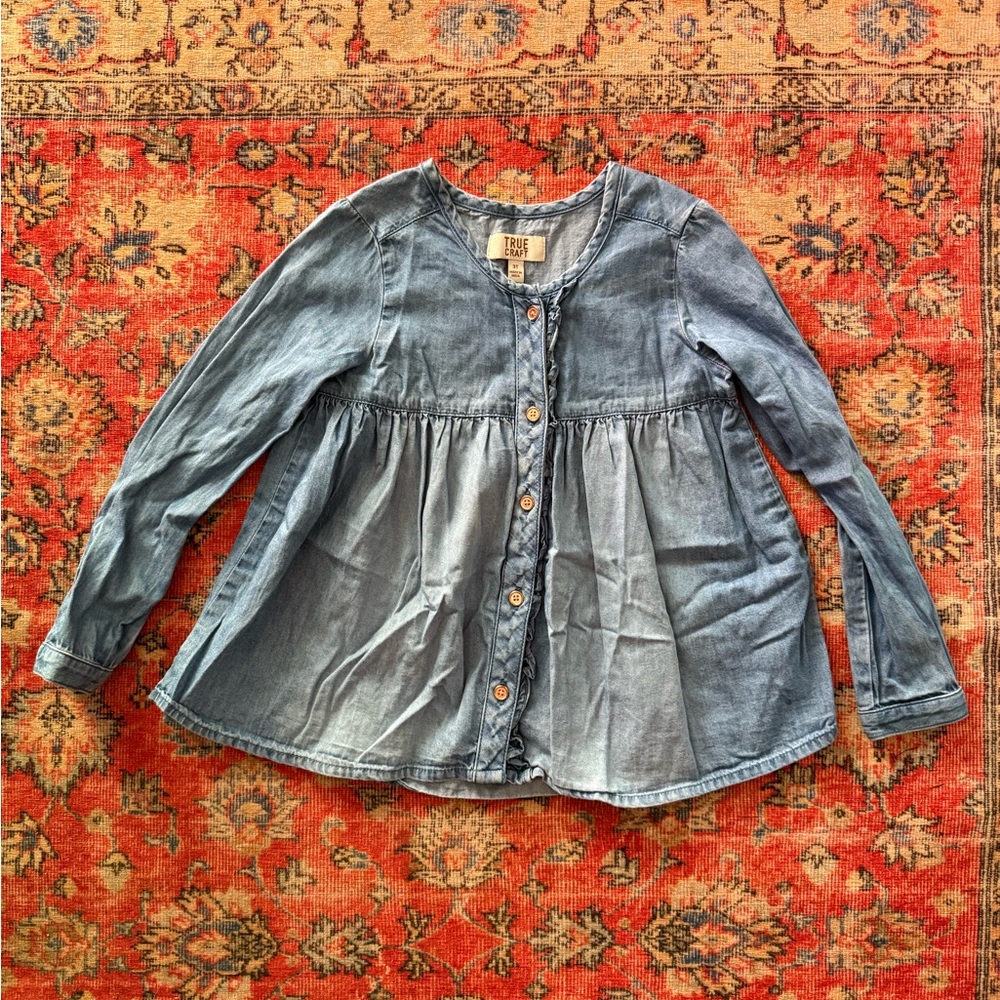 True Craft Light Blue Button-Up Shirt